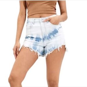 American Eagle Women's Highest Rise Tie Dye Mom Short Size 10